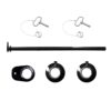Reel trailer spool bar with collars