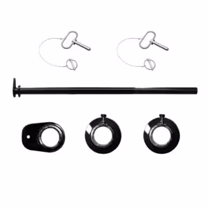 Reel trailer spool bar with collars